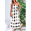 imagePRETTYGARDEN Womens 2026 Summer One Shoulder Maxi Dress Printed Flowy Boho Long Sundresses Spring Beach Vacation ClothesWhite Black Floral