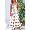 imagePRETTYGARDEN Womens 2026 Summer One Shoulder Maxi Dress Printed Flowy Boho Long Sundresses Spring Beach Vacation ClothesWhite Khaki Floral