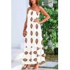 imagePRETTYGARDEN Womens 2026 Summer One Shoulder Maxi Dress Printed Flowy Boho Long Sundresses Spring Beach Vacation ClothesWhite Khaki Floral
