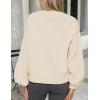 imagePRETTYGARDEN Womens 2026 Winter Cardigan Sweaters Trendy Chunky Knit Long Sleeve Button Up Casual Warm Fall Jackets CoatsBeige