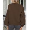imagePRETTYGARDEN Womens 2026 Winter Cardigan Sweaters Trendy Chunky Knit Long Sleeve Button Up Casual Warm Fall Jackets CoatsBrown