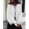 imagePRETTYGARDEN Womens 2026 Winter Cardigan Sweaters Trendy Chunky Knit Long Sleeve Button Up Casual Warm Fall Jackets CoatsWhite