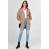 imagePRETTYGARDEN Womens Cardigan Sweaters Fall Clothes Open Front Cable Knit Oversized Winter Coats Outerwear