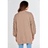 imagePRETTYGARDEN Womens Cardigan Sweaters Fall Clothes Open Front Cable Knit Oversized Winter Coats Outerwear