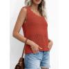 imagePRETTYGARDEN Womens Crochet Tank Tops 2026 Summer Spring Boho Sleeveless Cute Knit Sweater Vest Trendy Beach Vacation ClothesRust Red