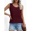 imagePRETTYGARDEN Womens Crochet Tank Tops 2026 Summer Spring Boho Sleeveless Cute Knit Sweater Vest Trendy Beach Vacation ClothesWine Red