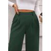 imagePRETTYGARDEN Womens Dress Pants Dressy Casual Palazzo High Elastic Waisted Wide Leg Work Office Trousers PantsDark Green