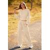 imagePRETTYGARDEN Womens Fall 2 Piece Outfits Sweatsuits Sets Long Sleeve Crop Tops Sweatshirt Wide Leg Cargo Pants with Pockets
