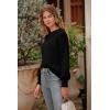 imagePRETTYGARDEN Womens Fall 2026 Pullover Sweater Casual Long Sleeve Loose Chunky Knit Tops Blouse Winter Fashion ClothingBlack