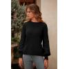 imagePRETTYGARDEN Womens Fall 2026 Pullover Sweater Casual Long Sleeve Loose Chunky Knit Tops Blouse Winter Fashion ClothingBlack