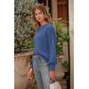 imagePRETTYGARDEN Womens Fall 2026 Pullover Sweater Casual Long Sleeve Loose Chunky Knit Tops Blouse Winter Fashion ClothingBlue