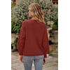 imagePRETTYGARDEN Womens Fall 2026 Pullover Sweater Casual Long Sleeve Loose Chunky Knit Tops Blouse Winter Fashion ClothingBrick Red