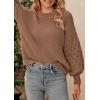 imagePRETTYGARDEN Womens Fall 2026 Pullover Sweater Casual Long Sleeve Loose Chunky Knit Tops Blouse Winter Fashion ClothingCamel