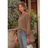 imagePRETTYGARDEN Womens Fall 2026 Pullover Sweater Casual Long Sleeve Loose Chunky Knit Tops Blouse Winter Fashion ClothingCamel