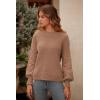 imagePRETTYGARDEN Womens Fall 2026 Pullover Sweater Casual Long Sleeve Loose Chunky Knit Tops Blouse Winter Fashion ClothingCamel