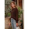 imagePRETTYGARDEN Womens Fall 2026 Pullover Sweater Casual Long Sleeve Loose Chunky Knit Tops Blouse Winter Fashion ClothingCoffee