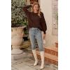 imagePRETTYGARDEN Womens Fall 2026 Pullover Sweater Casual Long Sleeve Loose Chunky Knit Tops Blouse Winter Fashion ClothingCoffee