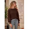 imagePRETTYGARDEN Womens Fall 2026 Pullover Sweater Casual Long Sleeve Loose Chunky Knit Tops Blouse Winter Fashion ClothingCoffee