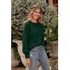 imagePRETTYGARDEN Womens Fall 2026 Pullover Sweater Casual Long Sleeve Loose Chunky Knit Tops Blouse Winter Fashion ClothingDark Green