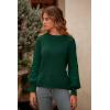 imagePRETTYGARDEN Womens Fall 2026 Pullover Sweater Casual Long Sleeve Loose Chunky Knit Tops Blouse Winter Fashion ClothingDark Green