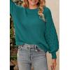 imagePRETTYGARDEN Womens Fall 2026 Pullover Sweater Casual Long Sleeve Loose Chunky Knit Tops Blouse Winter Fashion ClothingGreen
