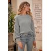 imagePRETTYGARDEN Womens Fall 2026 Pullover Sweater Casual Long Sleeve Loose Chunky Knit Tops Blouse Winter Fashion ClothingGrey