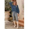imagePRETTYGARDEN Womens Fall 2026 Pullover Sweater Casual Long Sleeve Loose Chunky Knit Tops Blouse Winter Fashion ClothingGrey Blue