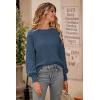 imagePRETTYGARDEN Womens Fall 2026 Pullover Sweater Casual Long Sleeve Loose Chunky Knit Tops Blouse Winter Fashion ClothingGrey Blue