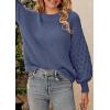 imagePRETTYGARDEN Womens Fall 2026 Pullover Sweater Casual Long Sleeve Loose Chunky Knit Tops Blouse Winter Fashion ClothingHaze Blue