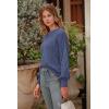 imagePRETTYGARDEN Womens Fall 2026 Pullover Sweater Casual Long Sleeve Loose Chunky Knit Tops Blouse Winter Fashion ClothingHaze Blue
