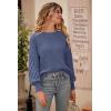imagePRETTYGARDEN Womens Fall 2026 Pullover Sweater Casual Long Sleeve Loose Chunky Knit Tops Blouse Winter Fashion ClothingHaze Blue