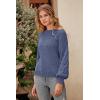 imagePRETTYGARDEN Womens Fall 2026 Pullover Sweater Casual Long Sleeve Loose Chunky Knit Tops Blouse Winter Fashion ClothingHaze Blue