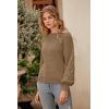 imagePRETTYGARDEN Womens Fall 2026 Pullover Sweater Casual Long Sleeve Loose Chunky Knit Tops Blouse Winter Fashion ClothingKhaki