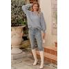 imagePRETTYGARDEN Womens Fall 2026 Pullover Sweater Casual Long Sleeve Loose Chunky Knit Tops Blouse Winter Fashion ClothingLight Grey