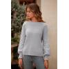 imagePRETTYGARDEN Womens Fall 2026 Pullover Sweater Casual Long Sleeve Loose Chunky Knit Tops Blouse Winter Fashion ClothingLight Grey