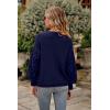 imagePRETTYGARDEN Womens Fall 2026 Pullover Sweater Casual Long Sleeve Loose Chunky Knit Tops Blouse Winter Fashion ClothingNavy