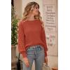 imagePRETTYGARDEN Womens Fall 2026 Pullover Sweater Casual Long Sleeve Loose Chunky Knit Tops Blouse Winter Fashion ClothingOrange