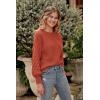 imagePRETTYGARDEN Womens Fall 2026 Pullover Sweater Casual Long Sleeve Loose Chunky Knit Tops Blouse Winter Fashion ClothingOrange