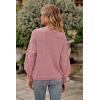 imagePRETTYGARDEN Womens Fall 2026 Pullover Sweater Casual Long Sleeve Loose Chunky Knit Tops Blouse Winter Fashion ClothingPink