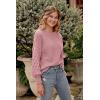 imagePRETTYGARDEN Womens Fall 2026 Pullover Sweater Casual Long Sleeve Loose Chunky Knit Tops Blouse Winter Fashion ClothingPink