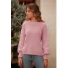 imagePRETTYGARDEN Womens Fall 2026 Pullover Sweater Casual Long Sleeve Loose Chunky Knit Tops Blouse Winter Fashion ClothingPink