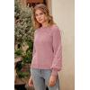 imagePRETTYGARDEN Womens Fall 2026 Pullover Sweater Casual Long Sleeve Loose Chunky Knit Tops Blouse Winter Fashion ClothingPink