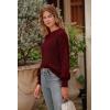 imagePRETTYGARDEN Womens Fall 2026 Pullover Sweater Casual Long Sleeve Loose Chunky Knit Tops Blouse Winter Fashion ClothingRed