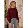 imagePRETTYGARDEN Womens Fall 2026 Pullover Sweater Casual Long Sleeve Loose Chunky Knit Tops Blouse Winter Fashion ClothingRed