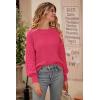 imagePRETTYGARDEN Womens Fall 2026 Pullover Sweater Casual Long Sleeve Loose Chunky Knit Tops Blouse Winter Fashion ClothingRose Red
