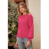 imagePRETTYGARDEN Womens Fall 2026 Pullover Sweater Casual Long Sleeve Loose Chunky Knit Tops Blouse Winter Fashion ClothingRose Red