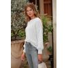 imagePRETTYGARDEN Womens Fall 2026 Pullover Sweater Casual Long Sleeve Loose Chunky Knit Tops Blouse Winter Fashion ClothingWhite