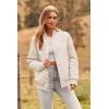 imagePRETTYGARDEN Womens Fall Fashion Jacket Long Sleeve Button Down Trendy Casual Outerwear Clothes Winter Coats with Pockets