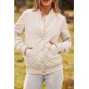 imagePRETTYGARDEN Womens Fall Fashion Jacket Long Sleeve Button Down Trendy Casual Outerwear Clothes Winter Coats with Pockets