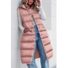 imagePRETTYGARDEN Womens Fall Long Puffer Vest Collared Sleeveless Button Down Warm Jackets Coat Casual Trendy Winter Outerwear